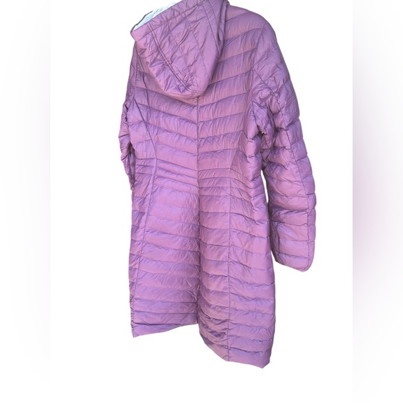 Lands' End Ultra Light Down Packable Coat Blackberry size S - Picture 4 of 8